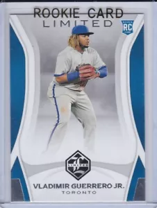 VLADIMIR GUERRERO JR. Tarjeta de novato 2019 Panini Limited Baseball $$ RC Blue Jays! - Imagen 1 de 2