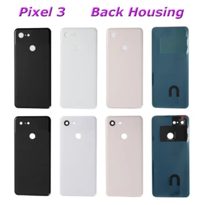 For Google Pixel 3 5.5" Rear Battery Back Door Glass Cover Housing Replacement - Picture 1 of 13