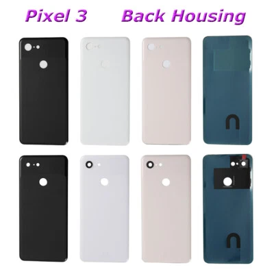 For Google Pixel 3 5.5" Rear Battery Back Door Glass Cover Housing Replacement - Image 1 of 4