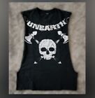 Vintage UNEARTH Boston Fckn Metal Black Cotton DIY Cut Tank T Tee Band Shirt