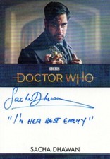 Doctor Who Series 11&12: Sacha Dhawan 'I'M HER BEST ENEMY' Autograph Card