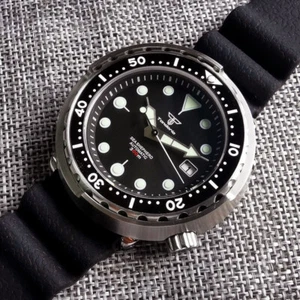 Tandorio Black Dial Ceramic Bezel 30ATM Waterproof NH35A Automatic Mens Watch - Picture 1 of 8