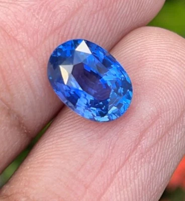 Cornflower Blue Sapphire Unheated Sri Lanka 3.22ct (BS0249) AIGS certified - Image 1 of 4