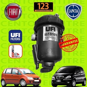 FILTRO GASOLIO COMPLETO IDEA MUSA YPSILON 1.3 MJET UFI 5518100 51776608 - Foto 1 di 2