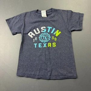Austin Texas Youth Size Small T-Shirt Purple Souvenir Graphic Tee Vintage Style - Picture 1 of 8
