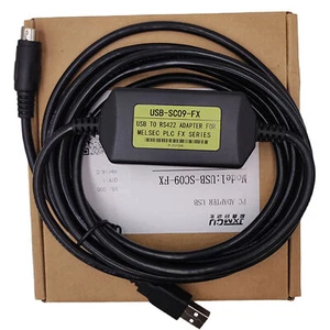 1pcs USB-SC09-FX PLC Programming Cable Replacement for Mitsubishi MELSEC FX - Picture 1 of 6