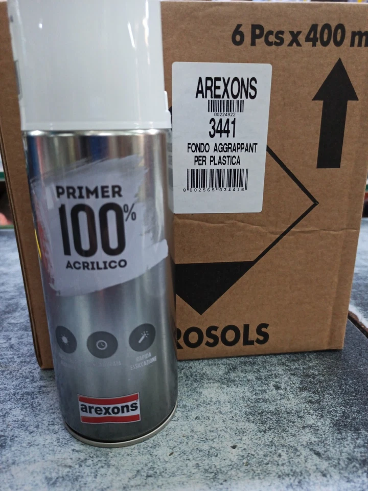 SPRAY VERNICE FONDO AGGRAPPANTE PER PLASTICA 100℅ ACRILICO ML400  - Immagine 1 di 1
