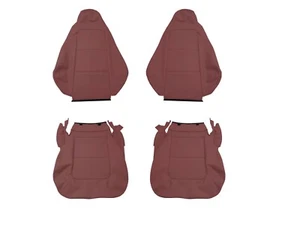 Fits BMW Z3 1996-2002 Burgundy Leather Seat covers Replacement Made In USA - Picture 1 of 3