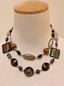 Beautiful Designer Premiere Designs Double Stranded Necklace 18" - Picture 1 of 10