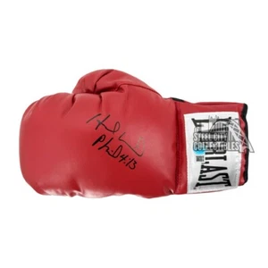 Evander Holyfield Autographed Everlast Red Boxing Glove - BAS (Left) - Picture 1 of 1