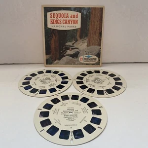 VIEW-MASTER vintage SET of 3 REELS Sequoia and Kings Canyon SAWYERS Packet A 174 - Picture 1 of 3