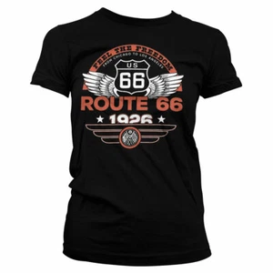 Officially Licensed Route 66 - Feel The Freedom Women's T-Shirt S-XXL Sizes - Picture 1 of 1