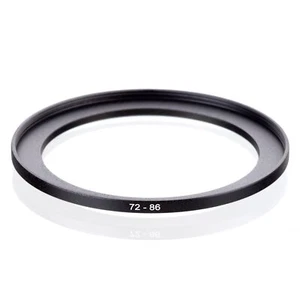72mm to 86mm 72-86mm 72mm-86mm Step Up Ring Filter Adapter black 72-86 - Picture 1 of 3
