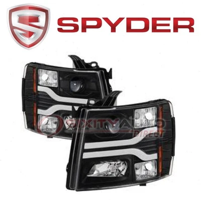 SPYDER Auto Headlight Set for 2007-2013 Chevrolet Silverado 1500 - dx Foto 1 de 4