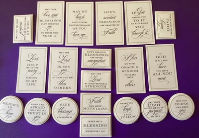 Anna Griffin Beautiful Blessings Sentiment Stickers 20Pc - Image 1 of 3