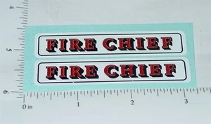 Nylint Fire Chief Chevy Blazer Spielzeug Paar Aufkleber NY-112 - Bild 1 von 1