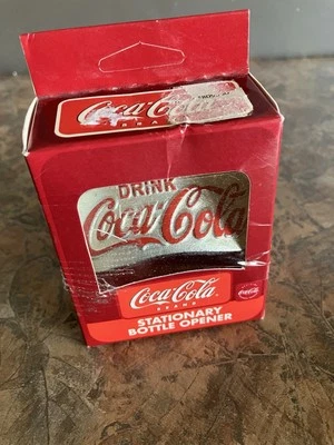 NEW IN DAMAGED BOX Coca Cola Stationary Bottle Opener Starr X Reproduction - Image 1 of 4