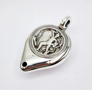 LÁMPARA DE ACEITE ROMANA EDUARDIANA PLATA ESTERLINA ENCENDEDOR DE MESA Londres 1909 - Imagen 1 de 6