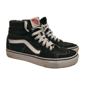 VANS OFF THE WALL Black SUEDE HIGH TOP Sneakers Men 5/ Women 6.5 Skater Grunge - Picture 1 of 8
