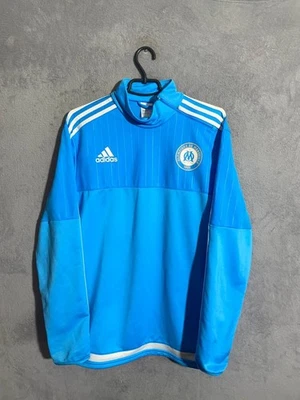 Olympique Marseille OM Training Football Soccer Long Sleeve Jacked Adidas Men L - Image 1 of 4