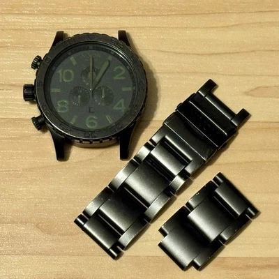 Reloj analógico Nixon The 51-30 cronógrafo "Simplify" negro verde para hombre funcionando *leer* Foto 1 de 4