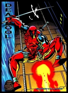 Marvel Deadpool 1994 Super-Villains Fleer 98 Power Ratings - Bild 1 von 2