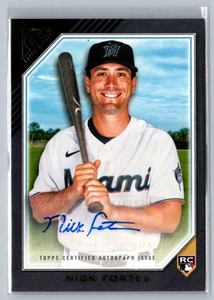 2022 Topps Gallery #RA-NF Nick Fortes Rookies Autographs - Picture 1 of 2