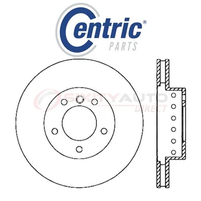 Centric High Carbon Alloy Disc Brake Rotor for 2006-2010 BMW 650i 4.8L V8 - wt - Imagem 1 de 4