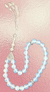 Gebetskette Islam💫Tesbih Gebetskette mit 33 Opal Perlen Herren Schmuck - Bild 1 von 2