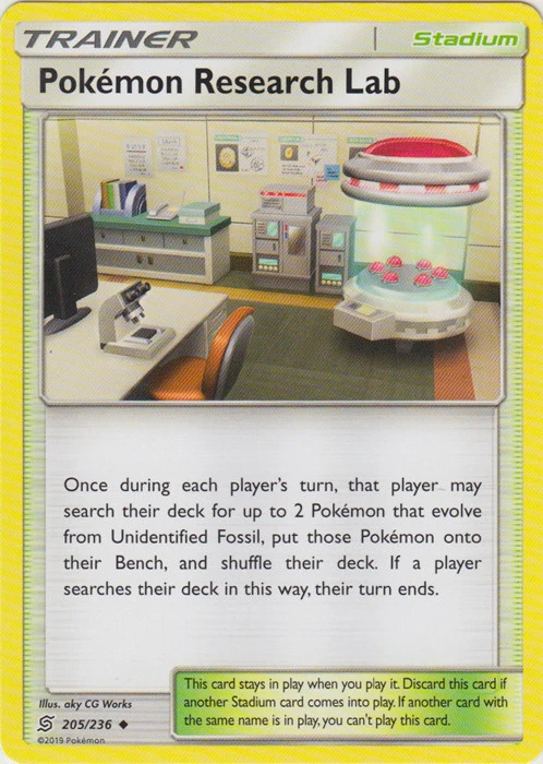 x4 Pokemon Research Lab - 205/236 - Uncommon Pokemon SM11 Unified Minds M/NM Eng - Image 1 of 1
