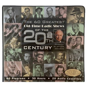 #3574 Greatest Old-Time Radio Shows the 20th Century Walter Cronkite Cassettes - Imagen 1 de 8