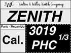 1 PC Zenith 3019 Phc 400 Primero Chronograph Teil Vintage Original New Nos 1/3