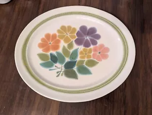 Vintage Franciscan Floral Earthenware Oval Large Platter 13.5” - Picture 1 of 4