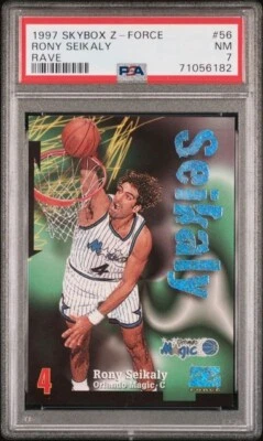 Skybox Z-Force Rony Seikaly Magic RAVE 170/399 1997 tarjeta rara 56 PSA 7 Pop 1 Foto 1 de 2
