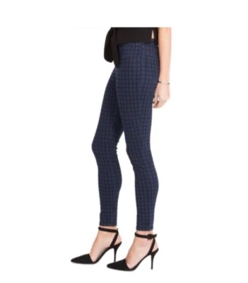 Spanx Jean-ish Legging Ankle Pant Womens Small Lapis Night Check Plaid Slimming - Image 1 of 4