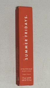 SUMMER FRIDAYS Lip Butter Balm POPPY ~ NEW IN BOX - Picture 1 of 6