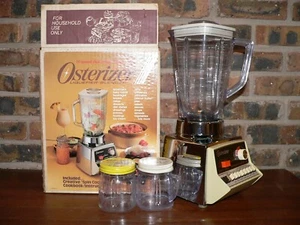 Vintage Osterizer 16-Speed #861-66 Blender w/Original Box & 2 Mini-Blend Cups - Picture 1 of 12