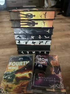 First Edition Fourth Wing Iron Flame Onyx Storm Ultimate Bundle - Foto 1 di 19