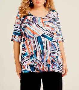 TS TAKING SHAPE plus sz XL / 24 Bamboo Tropical Horizon Top summer NWT rrp$120! - Picture 1 of 1