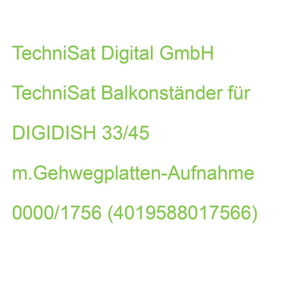 TechniSat Balkonständer Digidish/satman 33/45