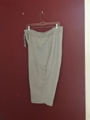 JMS Women's Size 4X (26w-28w) Sweatpants Cropped Full Leg Heather  Gray - Image 1 of 4