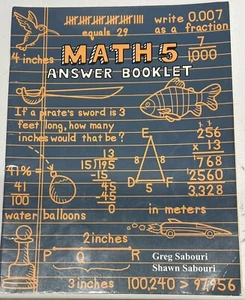 Teaching Textbooks Math 5 Answer Booklet 5th grade homeschool math - Picture 1 of 4