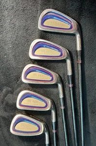 BANDO REX Super Titanium Oversize Face Iron Set  W/ Titan Whisker Gold Graphite - Picture 1 of 24