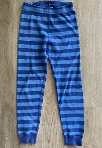 Hanna Andersson Blue Stripe Pajama Bottoms Organic Cotton 110 US 5 Long John
