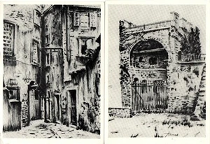 fm 07 TRIEST - 6 Kunstkarten von A. Renar - Aufl. Grafik 1969 - Bild 1 von 4