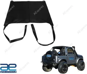 Bikini Soft Top With Straps Black Denim For Suzuki Samurai 1986-1995 ECs - Foto 1 di 9