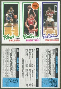 1980-81 Topps - #43 / 127 / 252 - Phil Ford / Reggie Theus / John Williamson - Bild 1 von 1