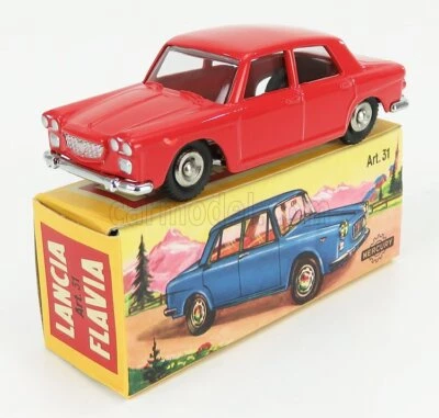 MODELLINO AUTO EPOCA STATICO LANCIA FLAVIA 1962 ROSSO MODELLISMO SCALA 1/48 - Immagine 1 di 4