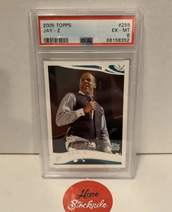 Tarjeta de novato Topps Jay-Z 2005 radiocontrol #255 PSA 6 EX-MT - Imagen 1 de 8