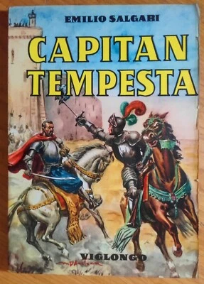 EMILIO SALGARI - CAPITAN TEMPESTA VIGLONGO 1959 Illustrazioni di Mario D'Antona - Immagine 1 di 4